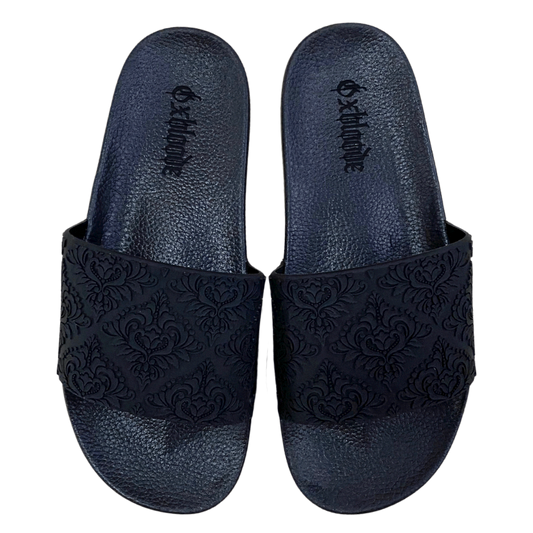 BLACK DAMASK SLIDES