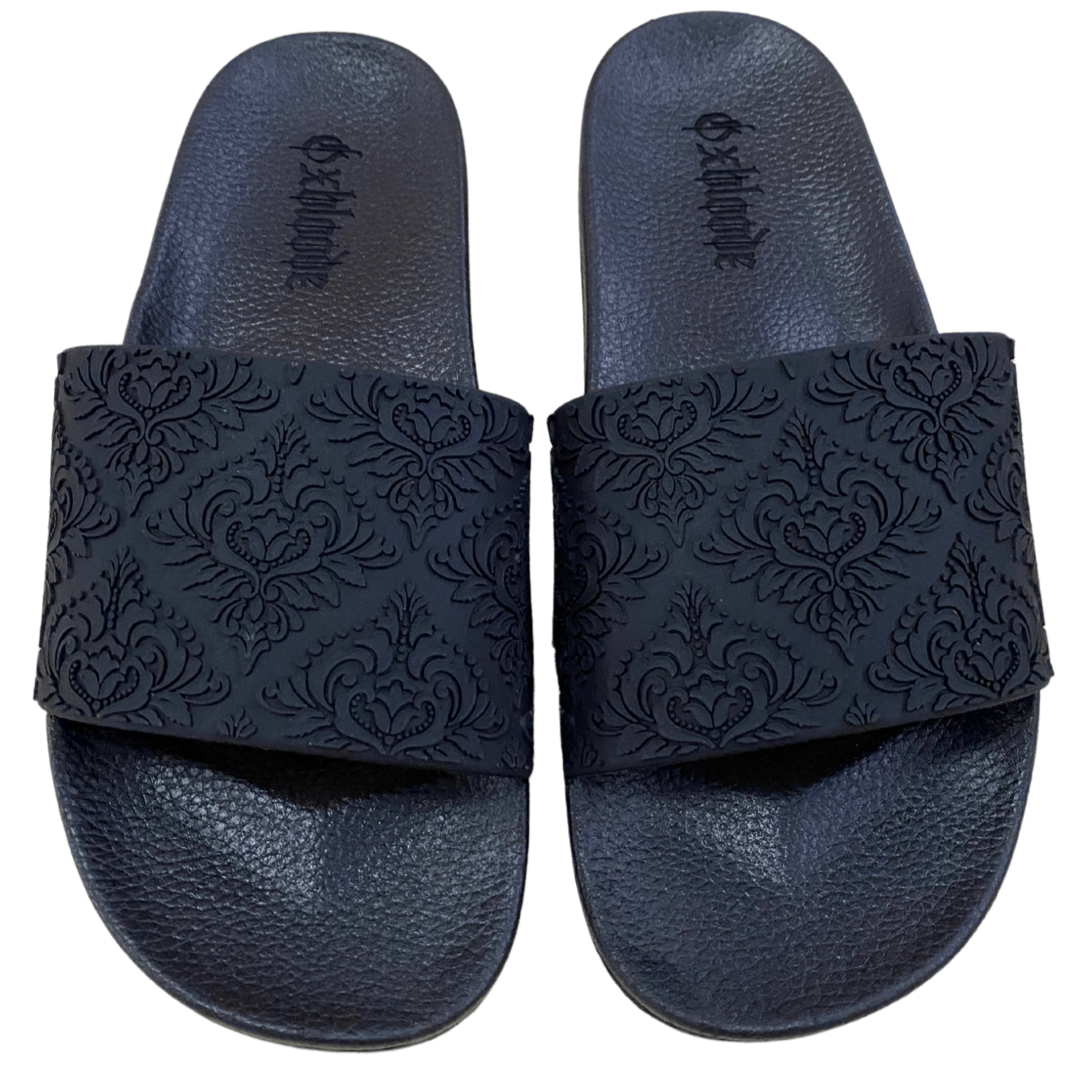 BLACK DAMASK SLIDES