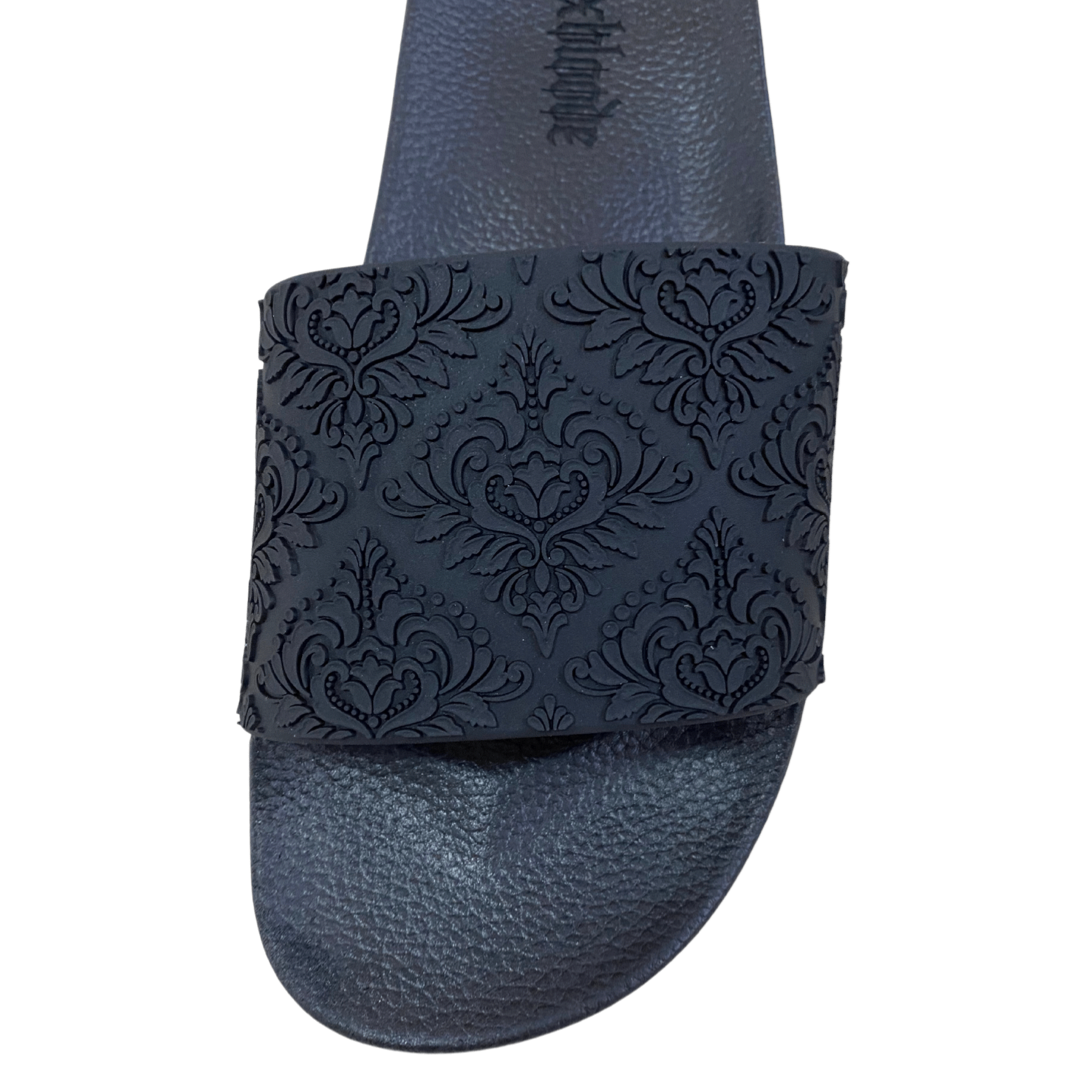 BLACK DAMASK SLIDES