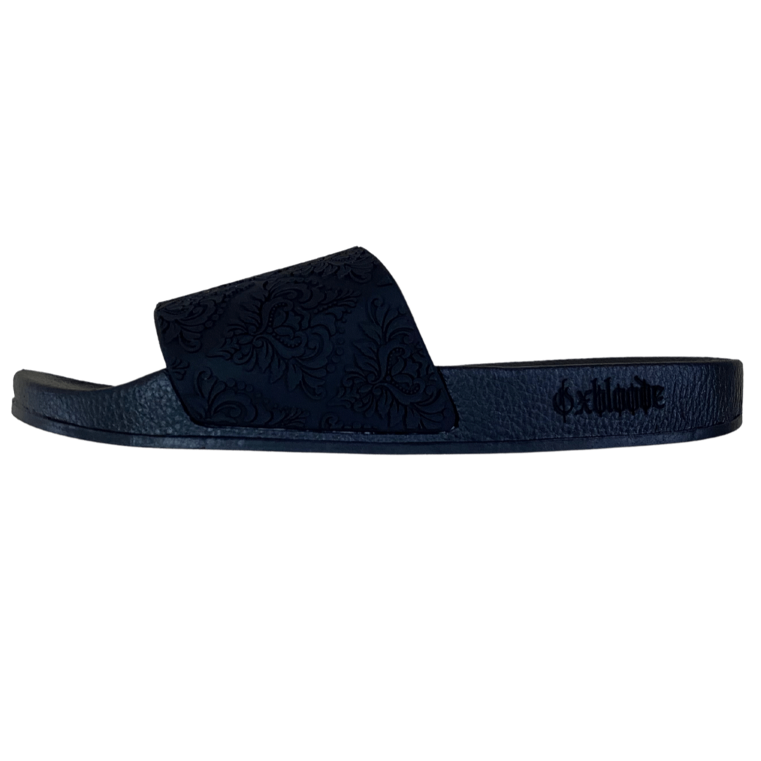 BLACK DAMASK SLIDES