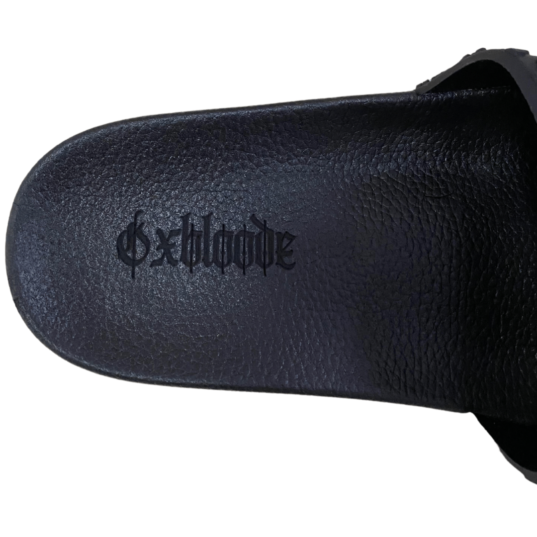 BLACK DAMASK SLIDES
