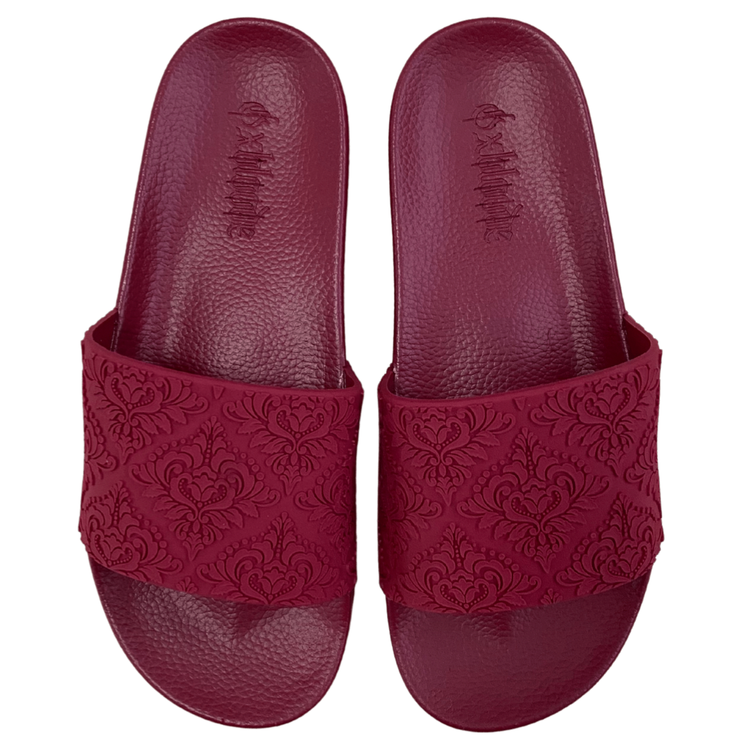 RED DAMASK SLIDES