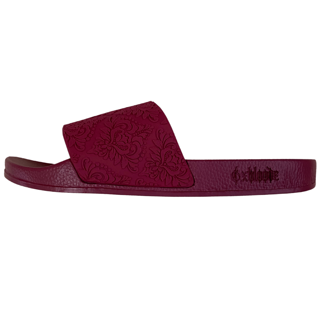 RED DAMASK SLIDES